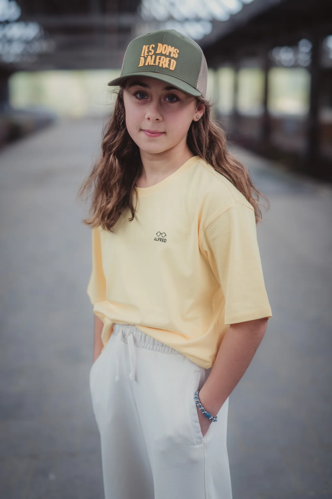 Children's Oversize T-Shirt « Les Doms d’Alfred »: Yellow - S