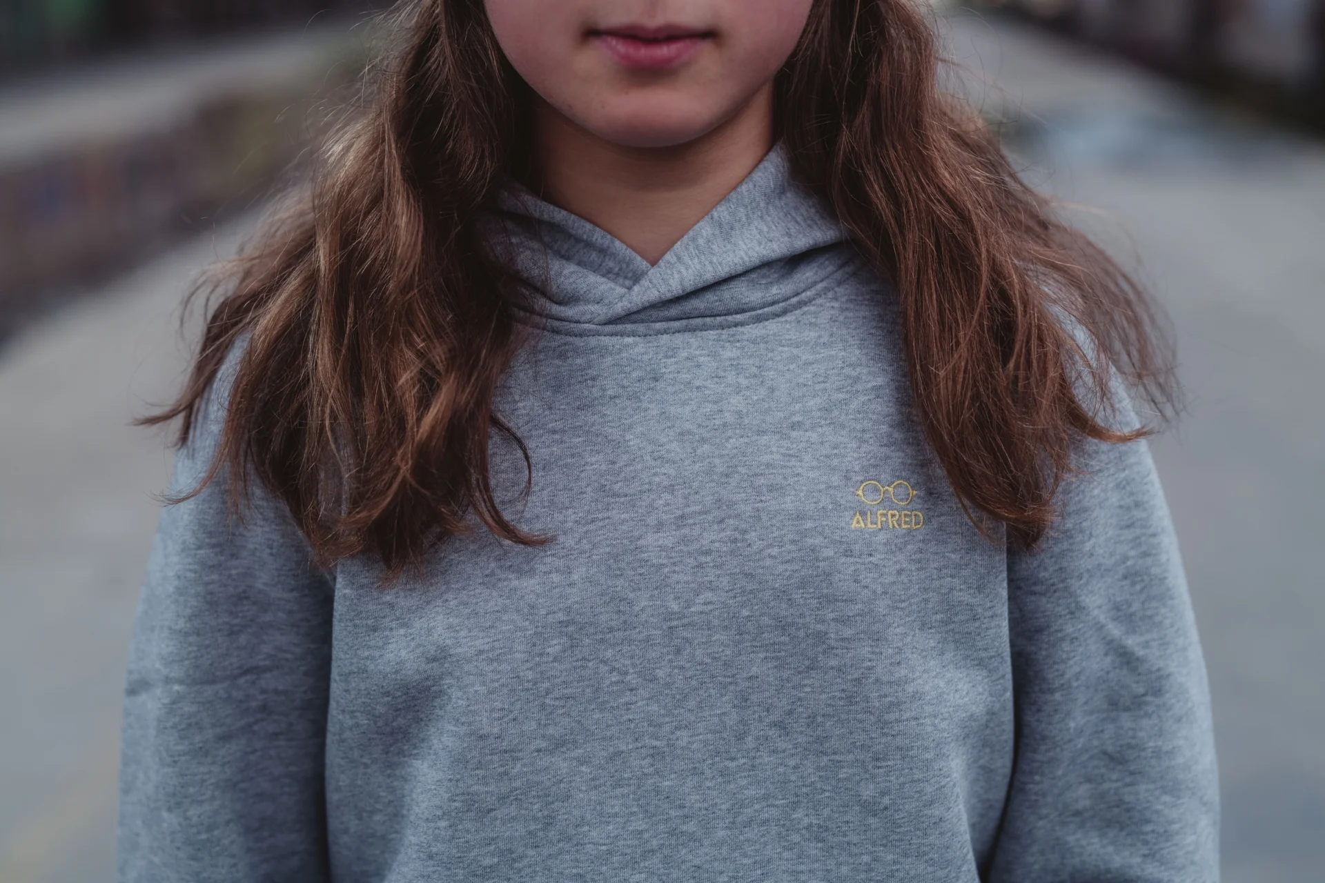 Sweat à capuche enfant « Les Doms d’Alfred »: Gris - 4/6 Y